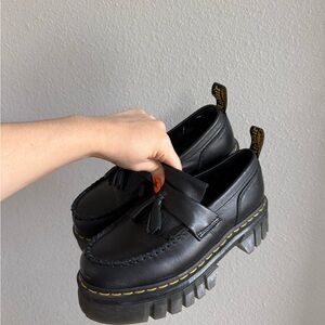 Dr. Martens Black Platform Loafers